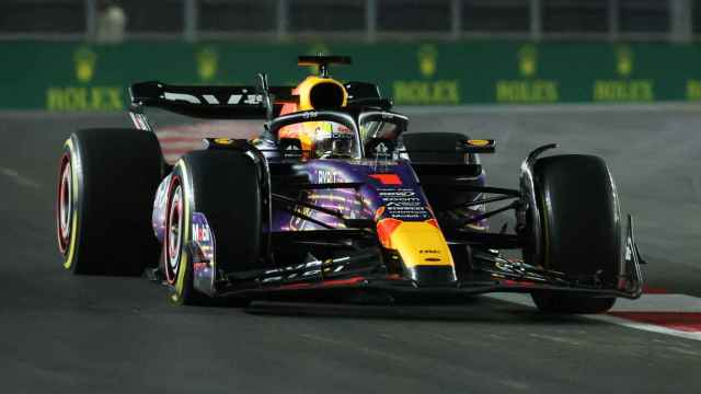 Max Verstappen, en acción durante el Gran Premio de Las Vegas.