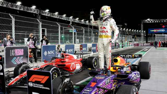 Verstappen, tras ganar en el Gran Premio de Las Vegas.