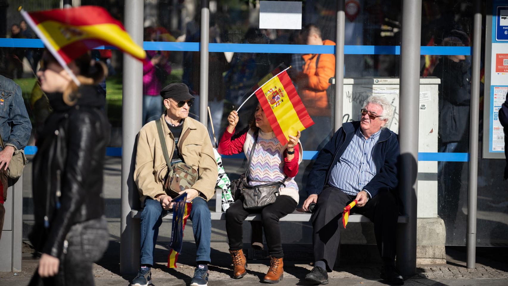 Las imágenes de la manifestación contra la amnistía tras la investidura de Sánchez