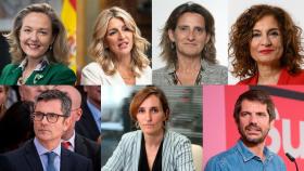 Calviño, Yolanda Díaz, Ribera, Montero, Bolaños, Mónica García y Urtasun