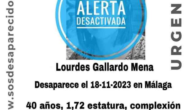 Localizan a Lourdes Gallardo, la mujer de 40 años desaparecida este sábado en Málaga
