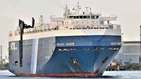 El buque mercante británico Galaxy Leader, tomado por los hutíes en las costas de Yemen el mes pasado.