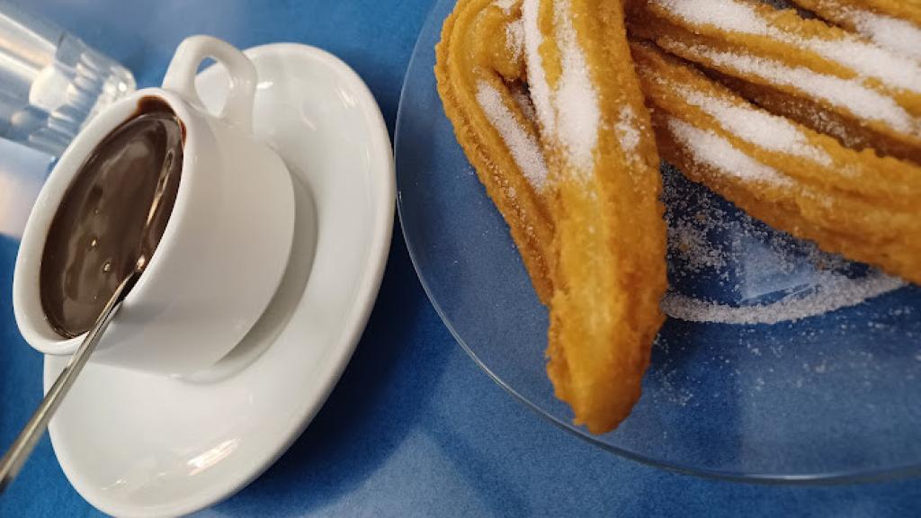 Chocolate con churros de Áliva.