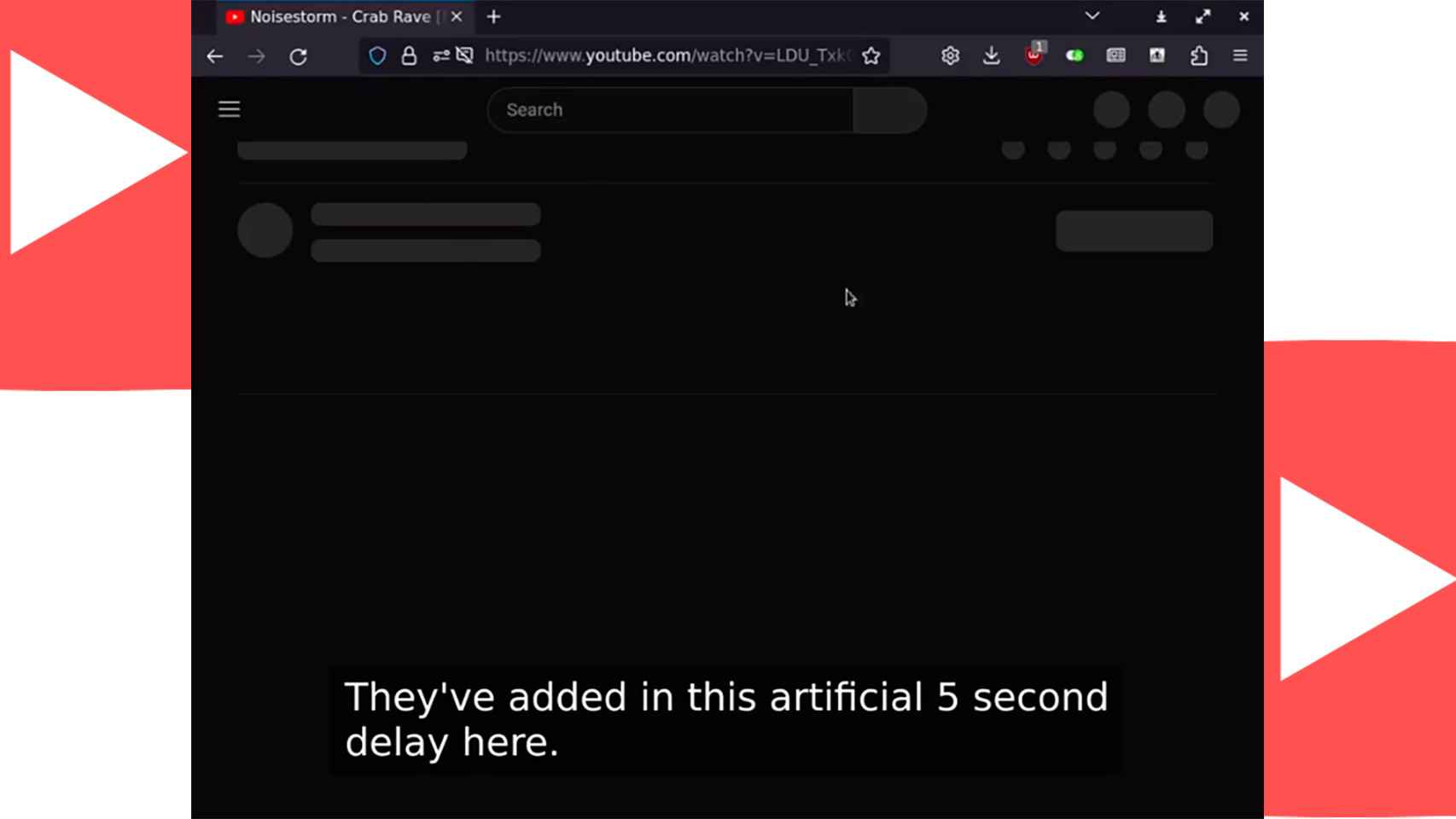 Imagen de los cinco segundos de retraso en Firefox