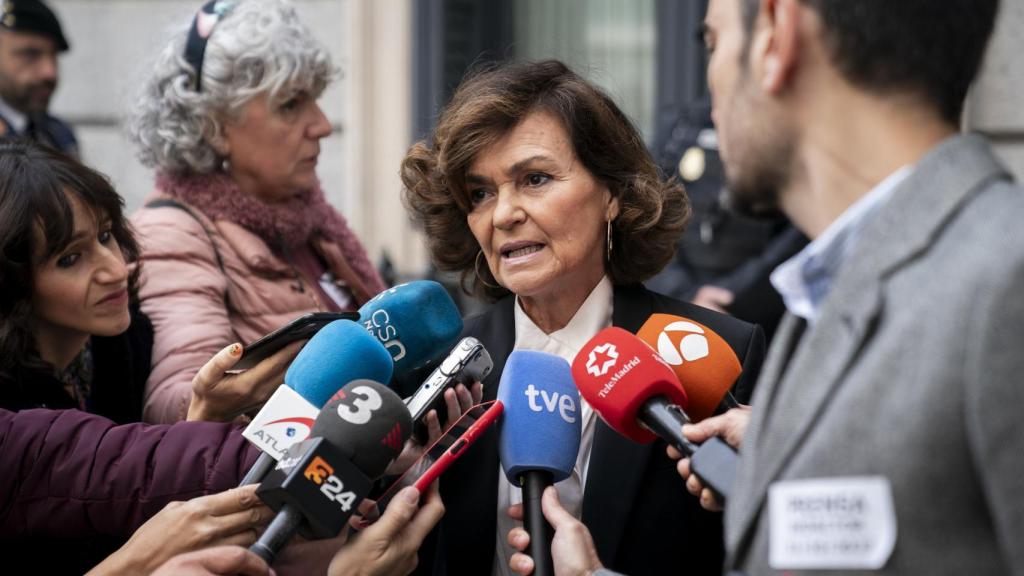 La diputada en el Congreso y exvicepresidenta del Gobierno Carmen Calvo en una imagen de archivo.