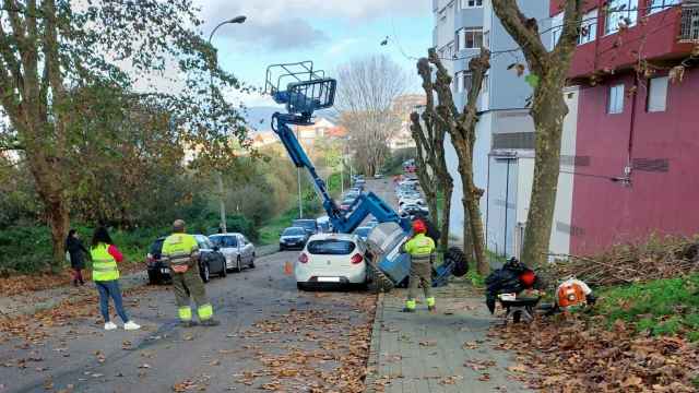 Los momentos posteriores al incidente, en Coia.