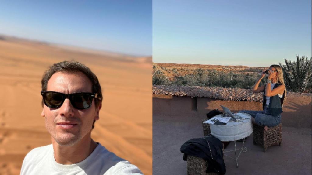 Albert Rivera y Carla Cotterli en un montaje de EL ESPAÑOL, ambos en Marruecos.