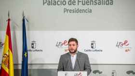 Nacho Hernando este martes en el Palacio de Fuensalida.