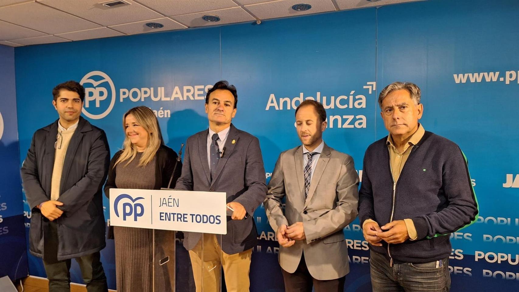 El alcalde de Jaén, Agustín González, durante una rueda de prensa.