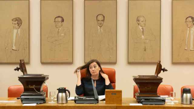 Francina Armengol, presidenta del Congreso, este martes en la Diputación Permanente.