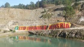 Imagen de archivo de una protesta en la mina de San Finx.