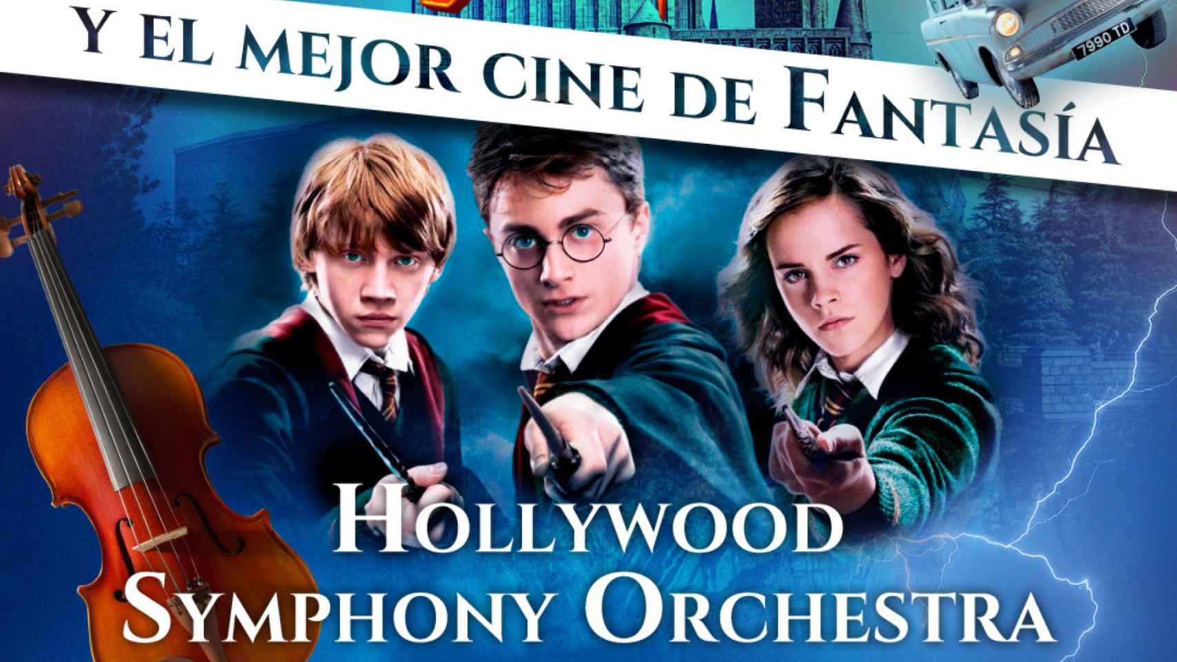 Cartel del espectáculo de la Hollywood Symphony Orchestra.