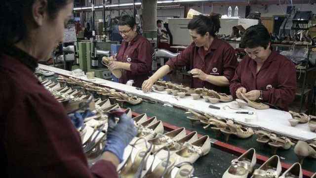 Trabajadoras del sector del calzado, en una imagen de archivo.