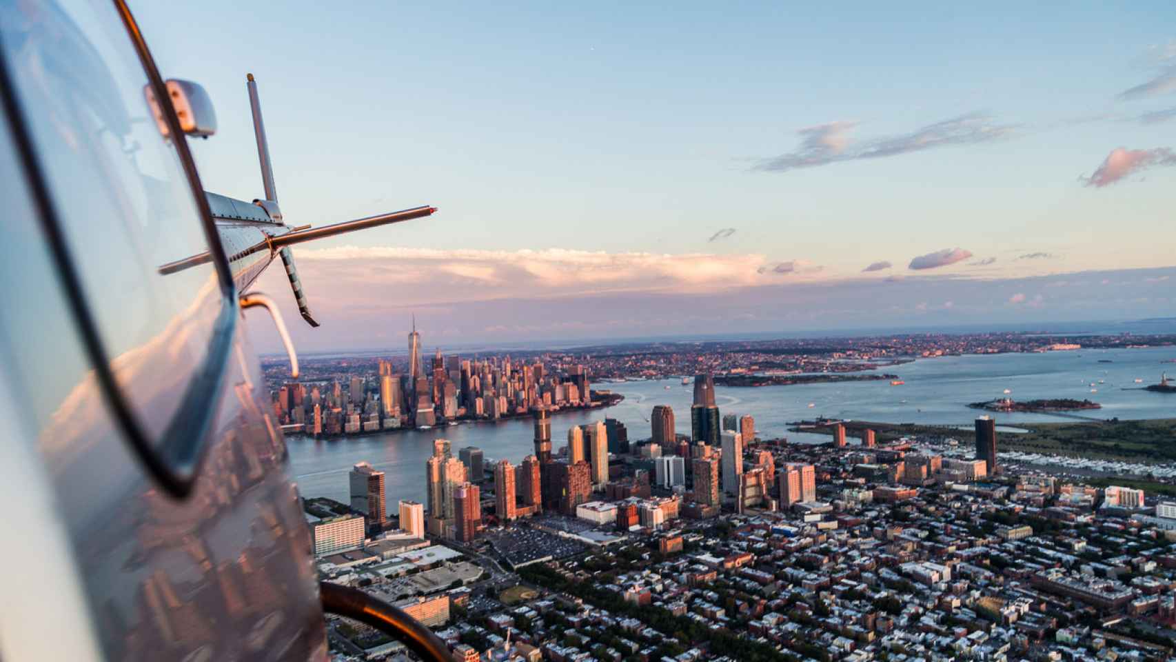 Nueva York desde un helicóptero.