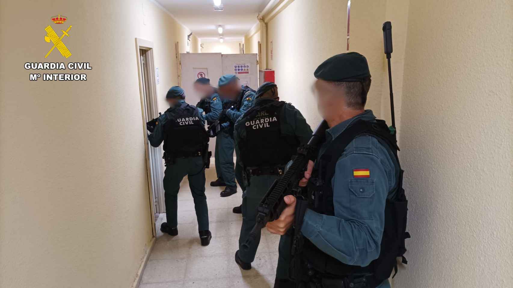 Simulacro de atentado terrorista ejecutado por la Guardia Civil en Peñaranda