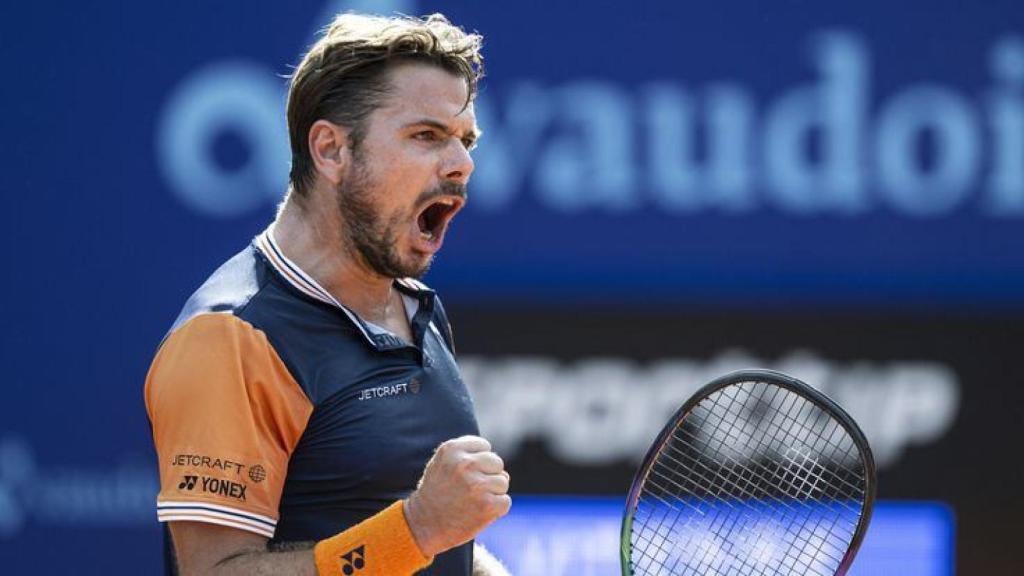 Wawrinka, durante un partido.