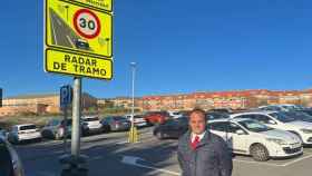 El concejal de Tráfico, Ángel Molina, presenta los nuevos radares de tramo en Tejares