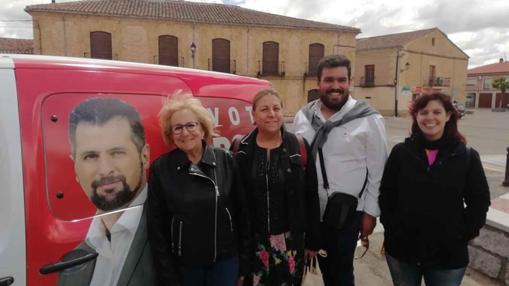 Inmaculada García Rioja, Nieves García, Carlos Fernández e Irene Queipo
