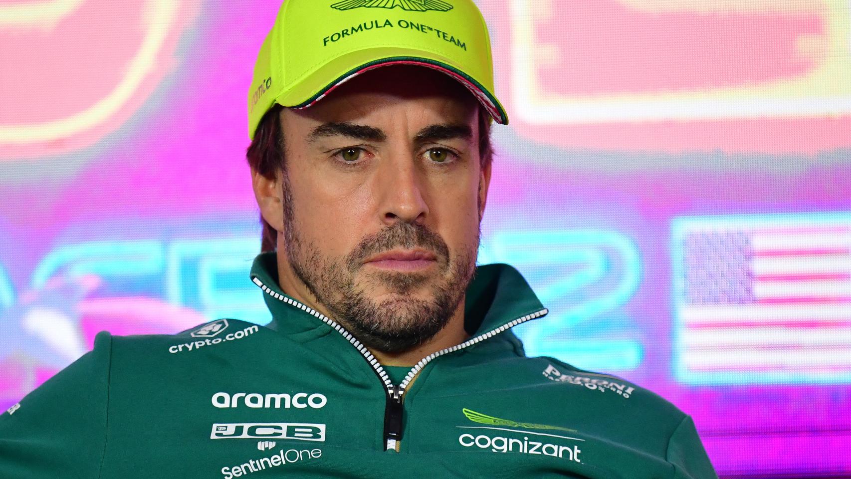 Fernando Alonso, durante una rueda de prensa.