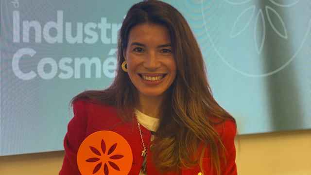 La periodista Ana de Santos Gilsanz durante los ' II Premios de Periodismo de la Industria Cosmética' de Stanpa.