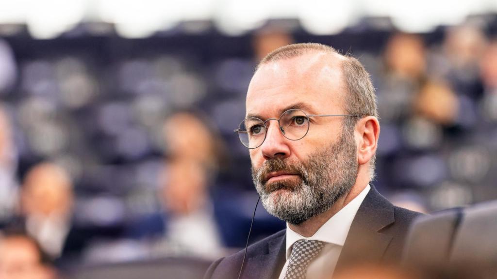 Manfred Weber, líder del Partido Popular Europeo, en el Parlamento de Estrasburgo.