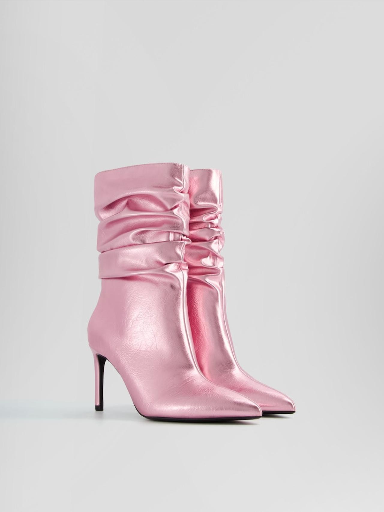 Zara botas rosas hot sale