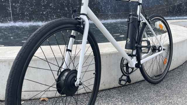 Una bicicleta con el kit de conversión Clic&Go 2.0 instalado