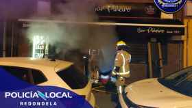 Un incendio en un bar de Redondela (Pontevedra) obliga a desalojar un edificio