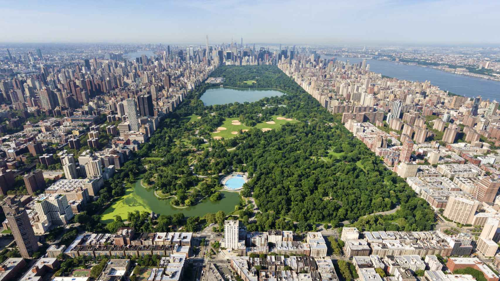 Vista aérea de Central Park, en Nueva York (EEUU).
