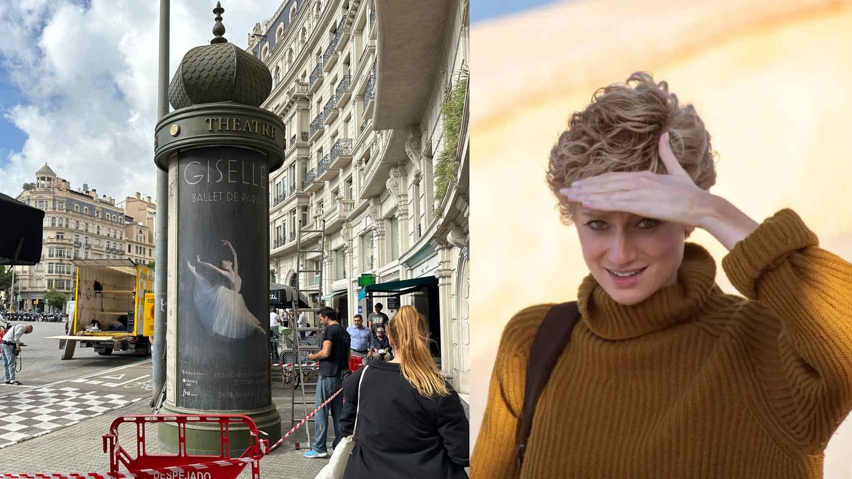 El vídeo que desvela que la muerte de Lady Di en 'The Crown' se rodó en Barcelona en lugar de París
