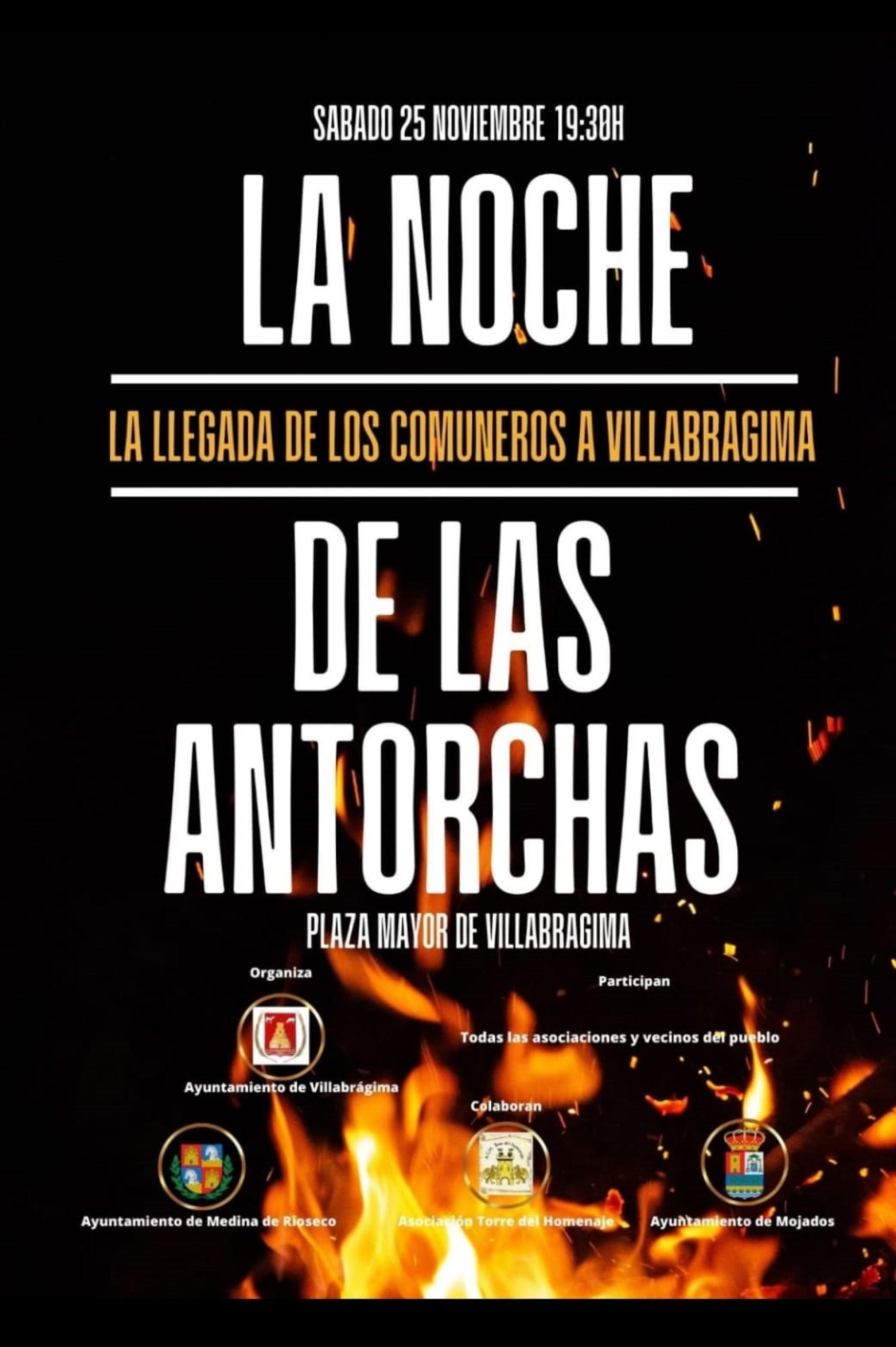 Cartel de 'La noche de las antorchas' de Villabrágima