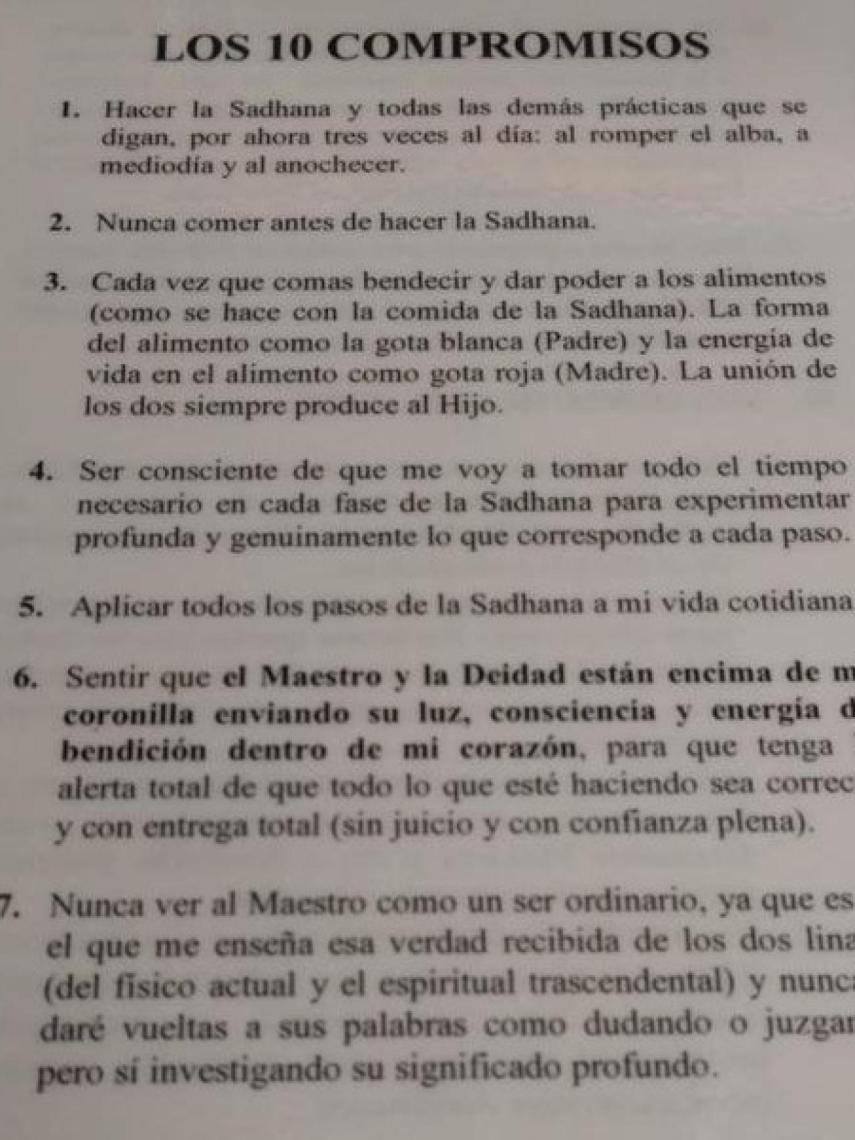 Los votos que hay que cumplir para vivir en la Fundación Mahasandhi.