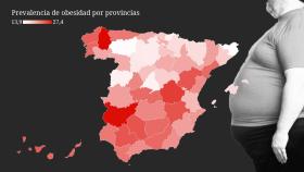 Un 55,8% de la población mayor de edad en España en 2020 presenta exceso de peso.