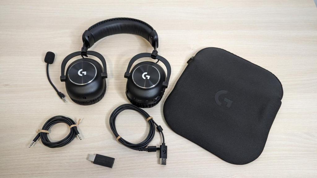 Entre los accesorios incluidos con los Logitech G Pro X 2 se encuentra una bolsa de transporte