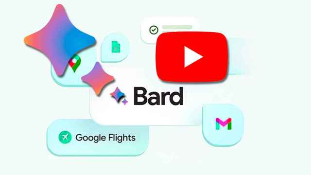 Logo de Google Bard con otros servicios de la compañía.