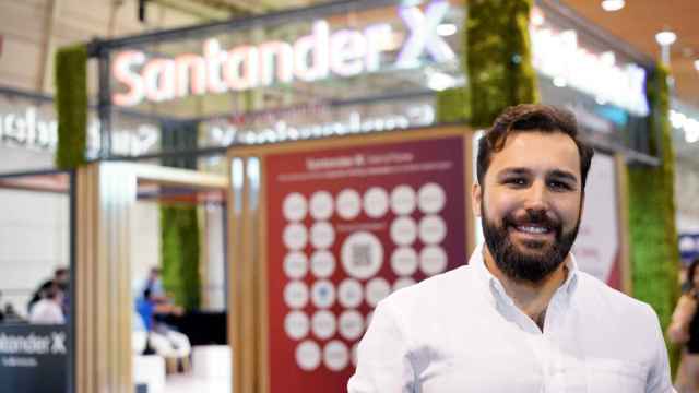 José V. Fernández, CEO de Bankuish y miembro de Santander X 100, en Web Summit 2023 en Lisboa.