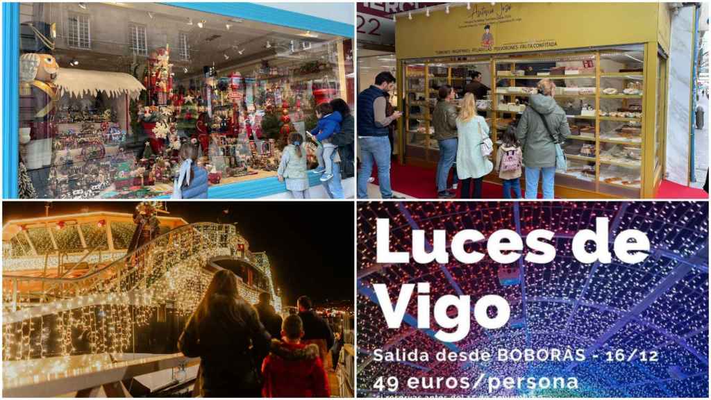Algunas de las iniciativas surgidas en torno a las luces de Vigo.