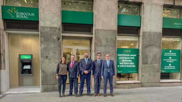 Nueva oficina de Eurocaja Rural en la calle Princesa de Madrid.