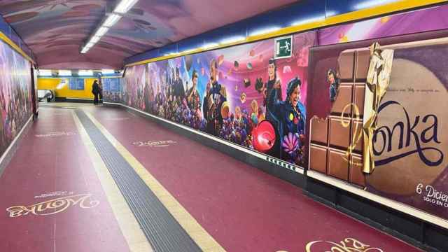 Imagen de la estación del metro de Callao por motivo del estreno de 'Wonka'