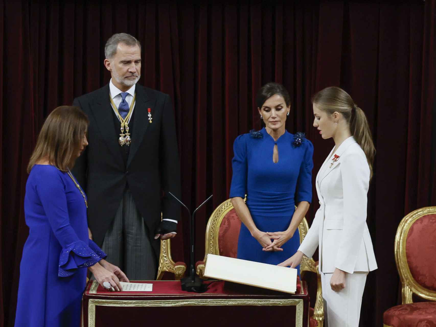 La Princesa de Asturias, en la jura de la Constitución.