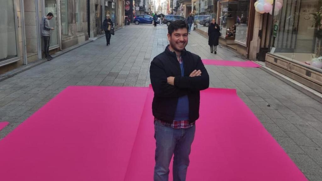 Olegario Álvarez, esta mañana en la calle Real