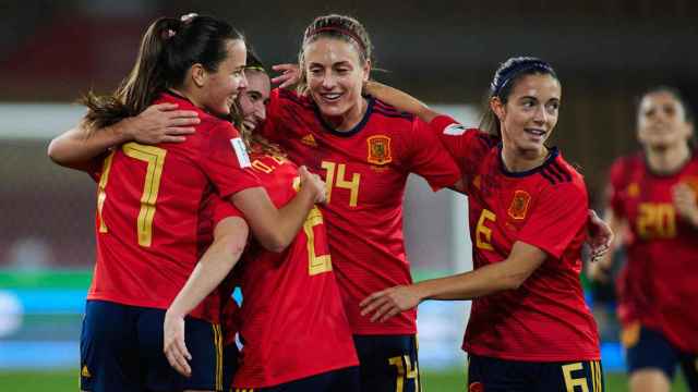 La Selección Femenina de Fútbol durante un partido en una imagen de archivo.