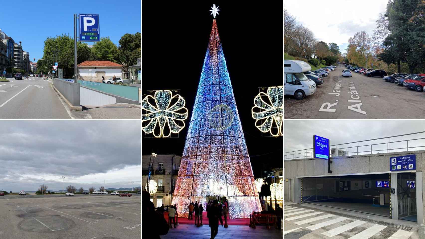 Parkings para la Navidad en Vigo.