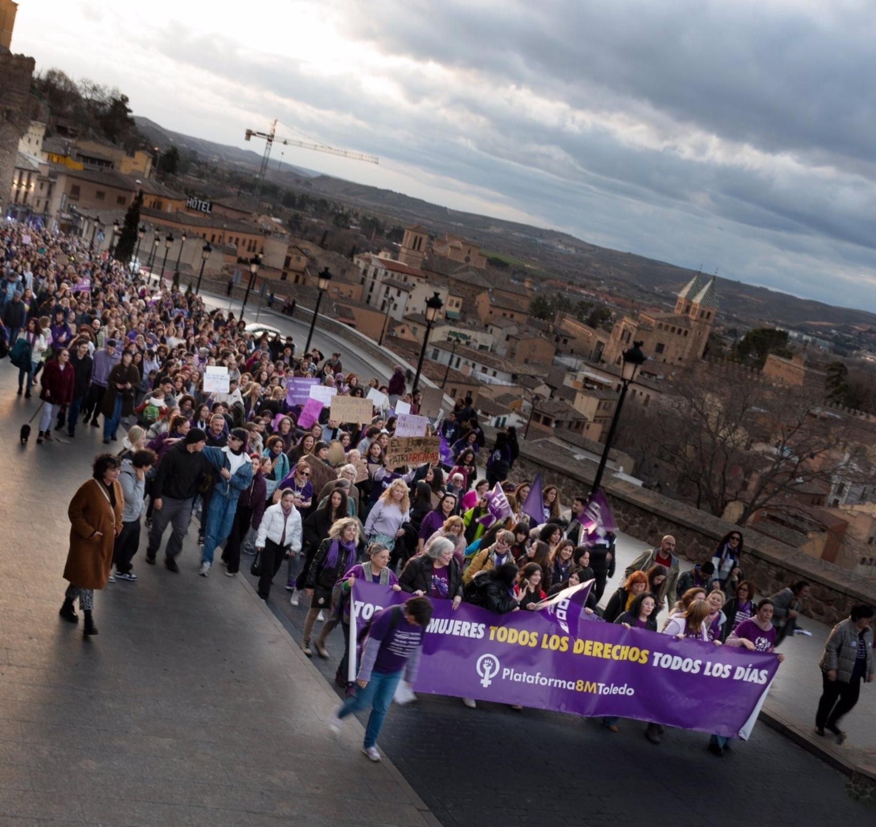 Manifestación de la Plataforma 8M.