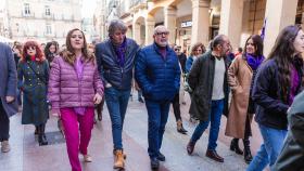 La delegada del Gobierno en Castilla y León, Virginia Barcones, asiste este sábado a la manifestación contra la violencia de género en Soria.