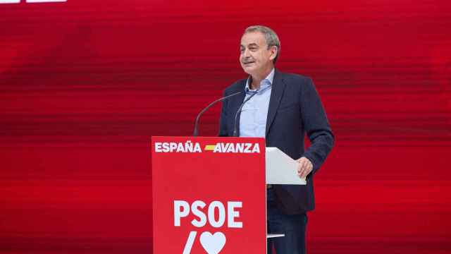 El expresidente del Gobierno, José Luis Rodríguez Zapatero, en el acto del PSOE en Ifema