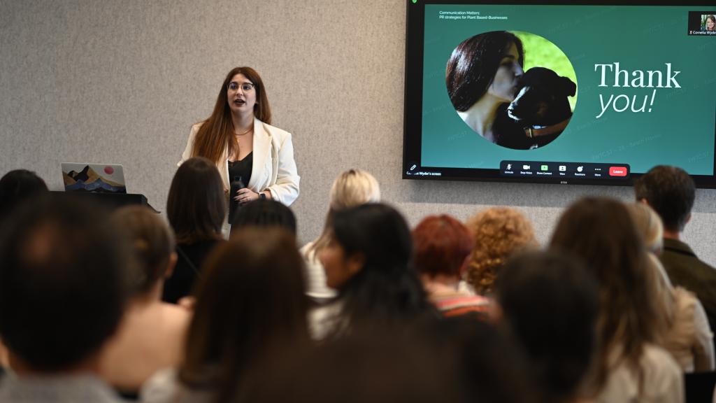 Paula González Carracedo durante la 'Vegan Women Summit'.