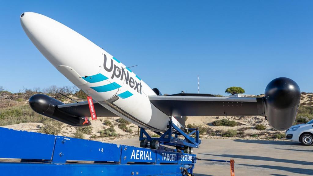 Dron utilizado para probar el sistema de reabastecimiento en vuelo autónomo