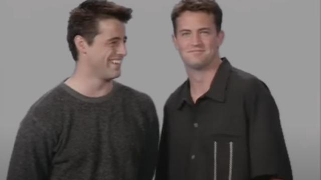 El desconocido vídeo de Matthew Perry y Matt LeBlanc que os hará reír y llorar al mismo tiempo