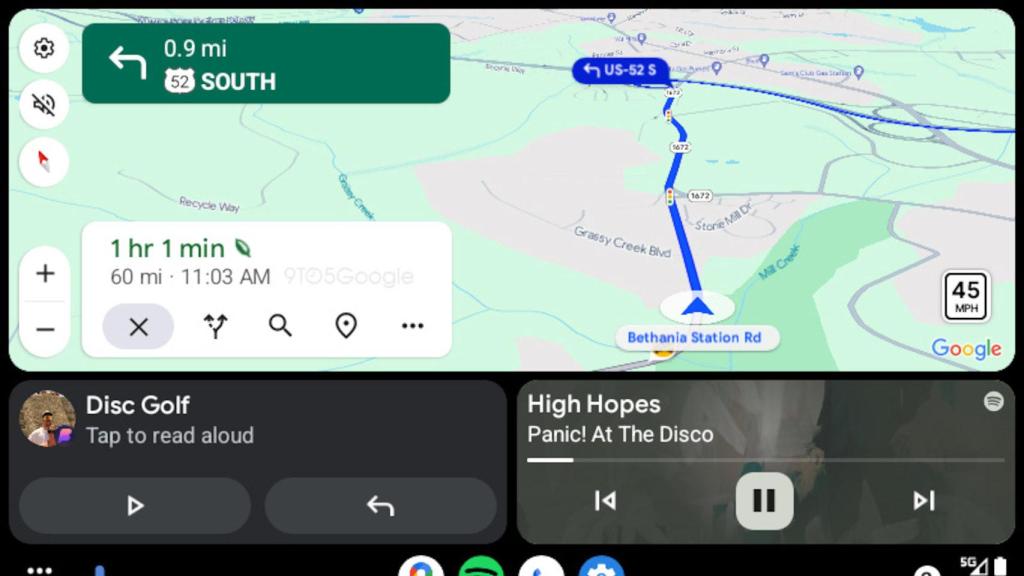 Nuevos colores de Google Maps en Android Auto